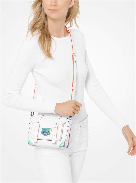 michael kors manhattan optic white bag|Bags .